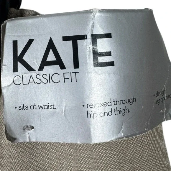 Kasper Womens Kate Pants Classic Fit  Size 18 Career Capsule New Tan Minimalist - Picture 3 of 6